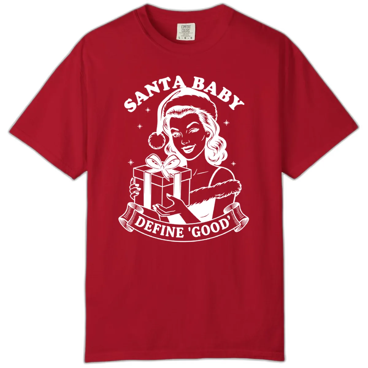 Santa Baby Define Good Comfort Color in Red
