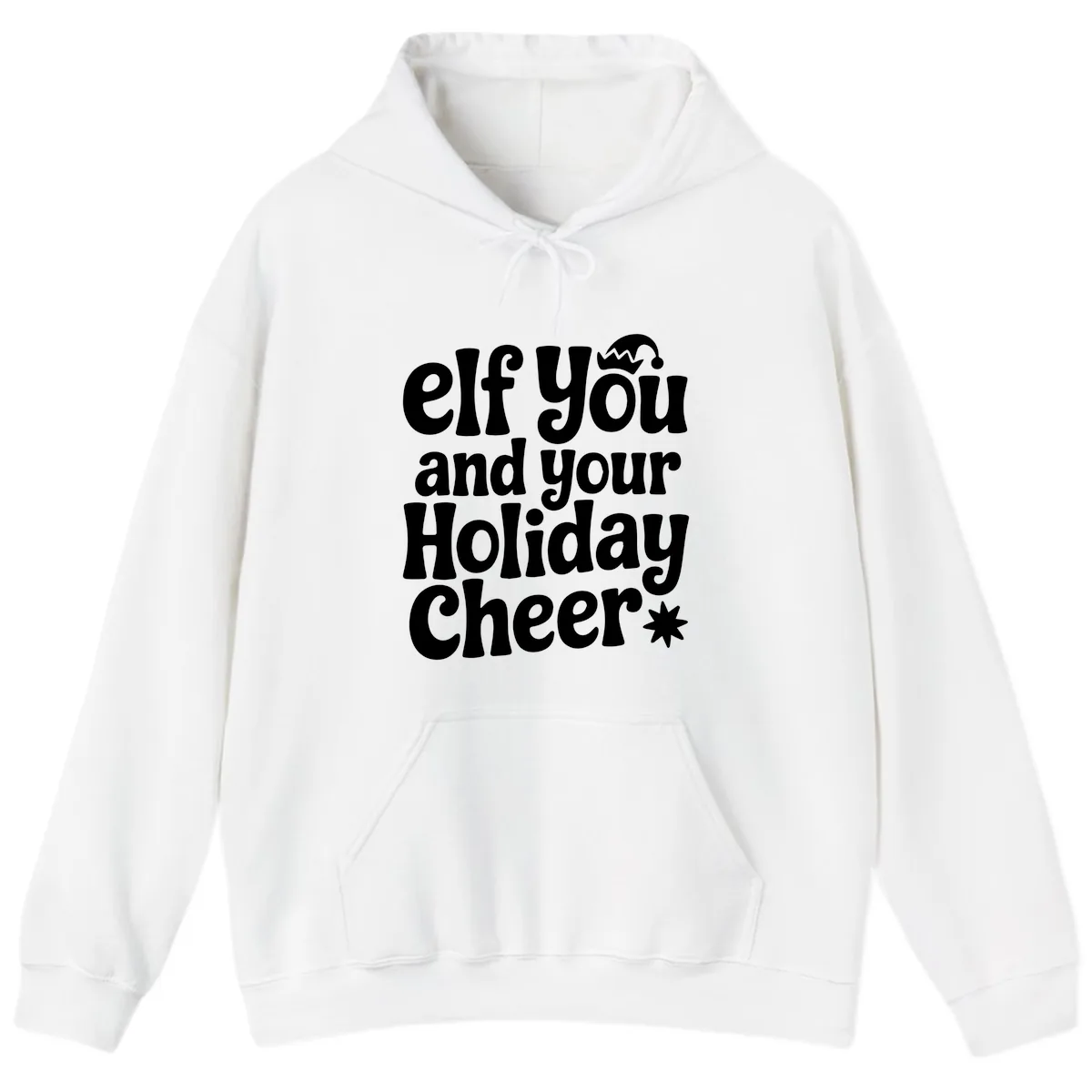 Elf You And Your Holiday Cheer Hoodie in White