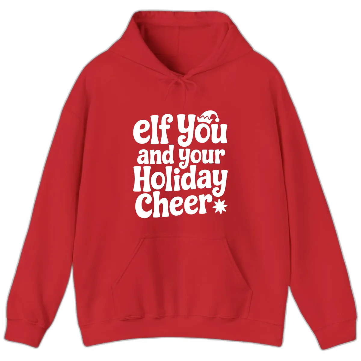 Elf You And Your Holiday Cheer Hoodie in Red