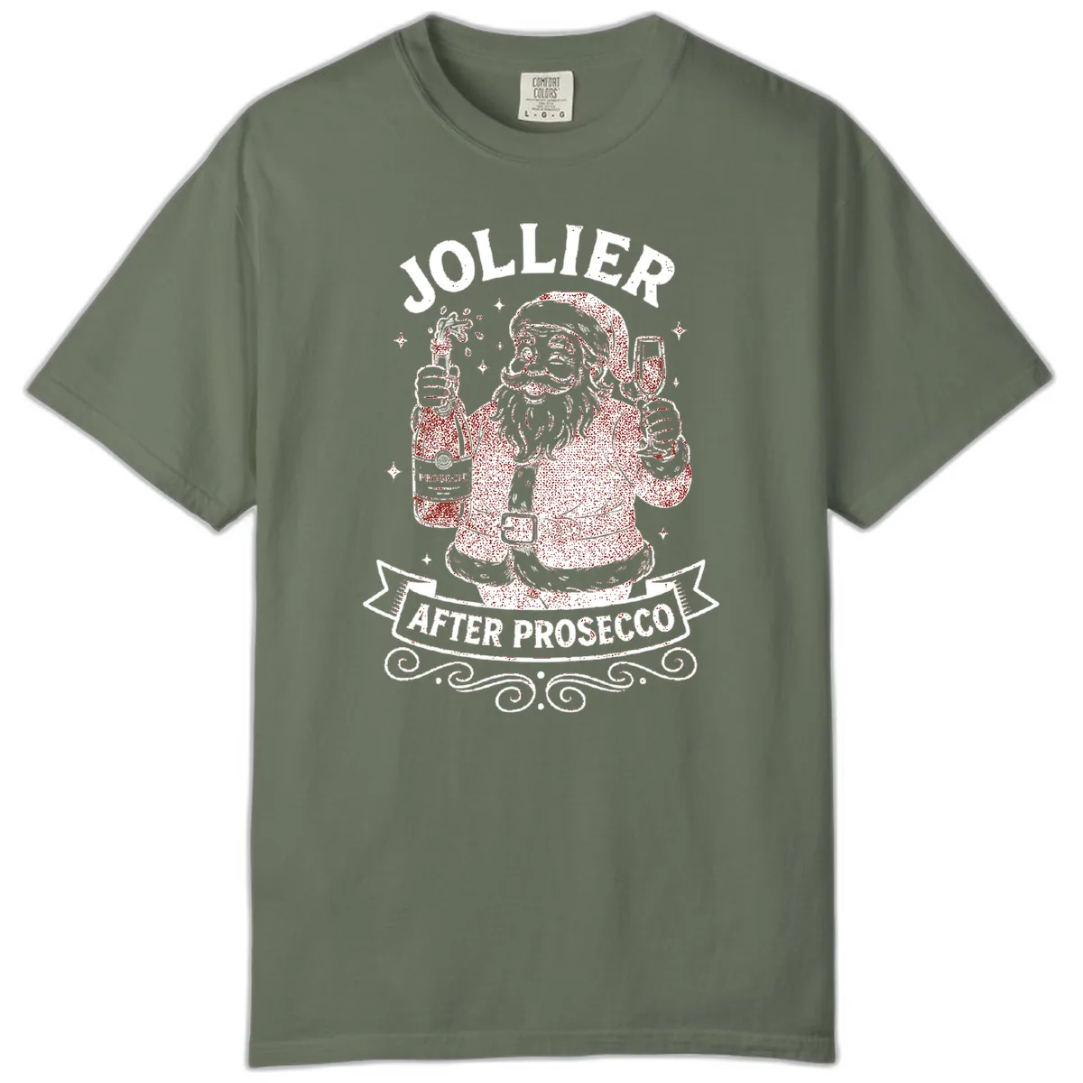 Jollier After Prosecco Graphic Comfort Color in Moss