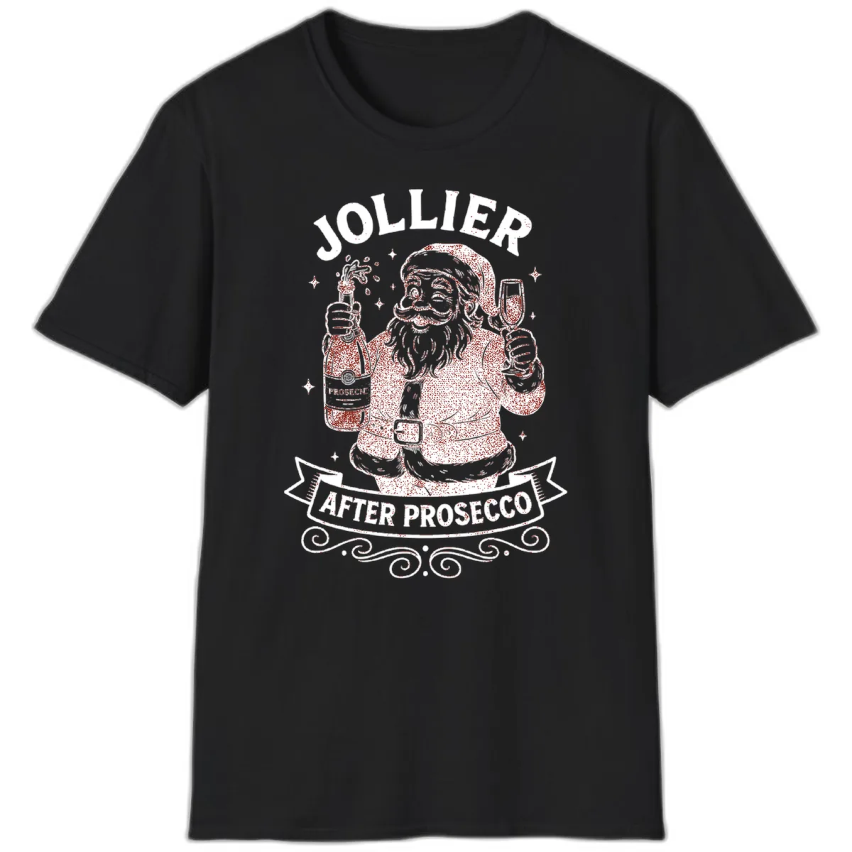 Jollier After Prosecco Graphic T-Shirt in Black
