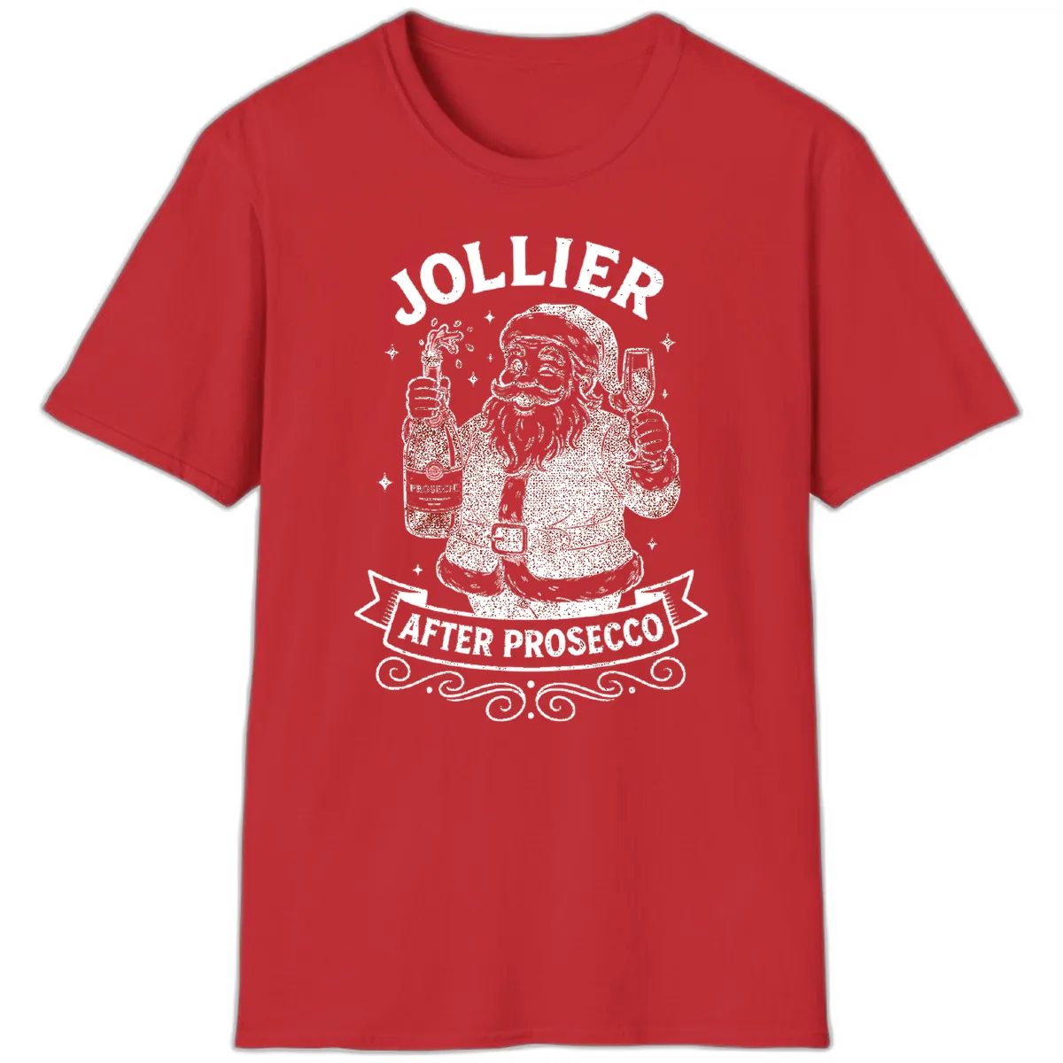 Jollier After Prosecco Graphic T-Shirt in Red
