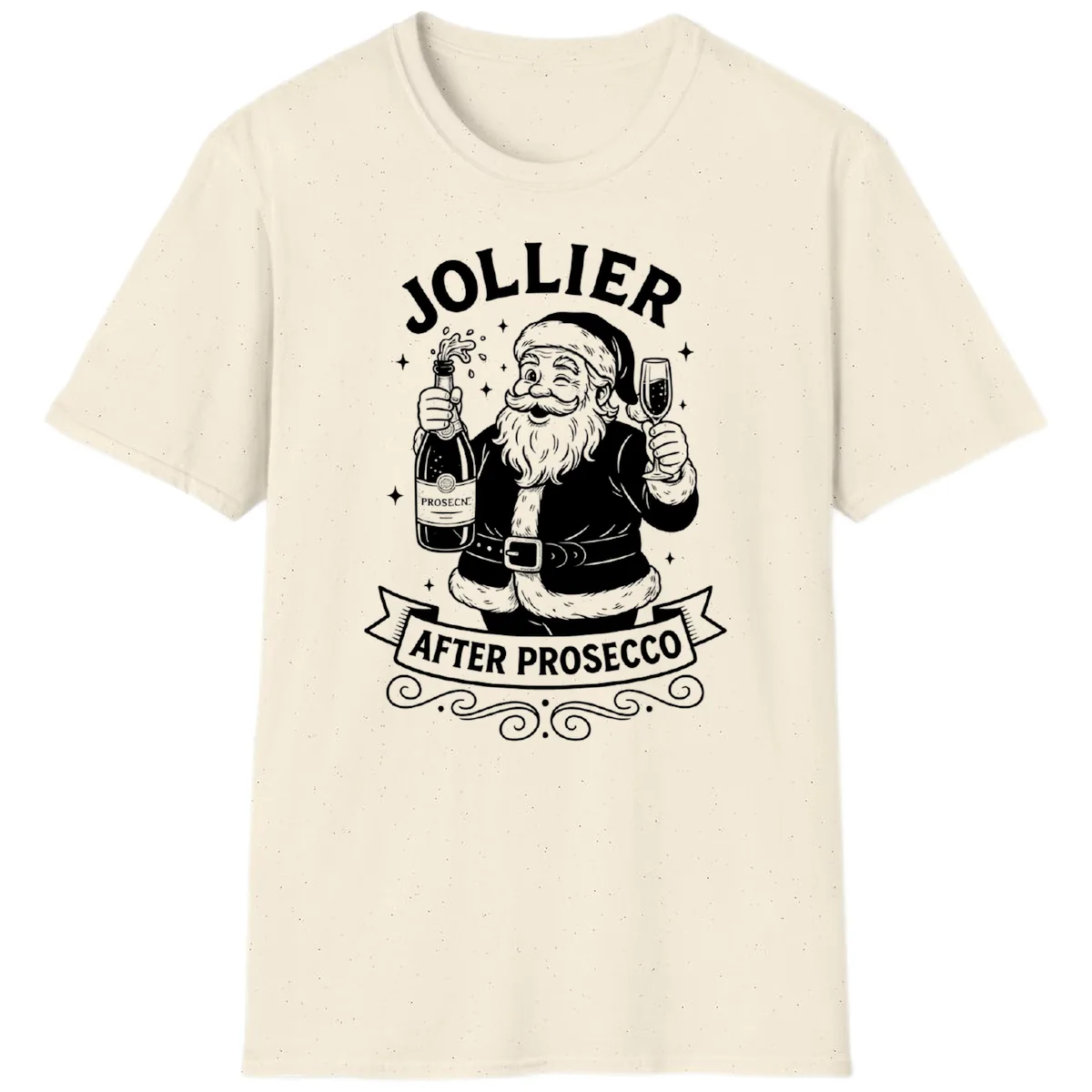 Jollier After Prosecco Graphic T-Shirt in Natural