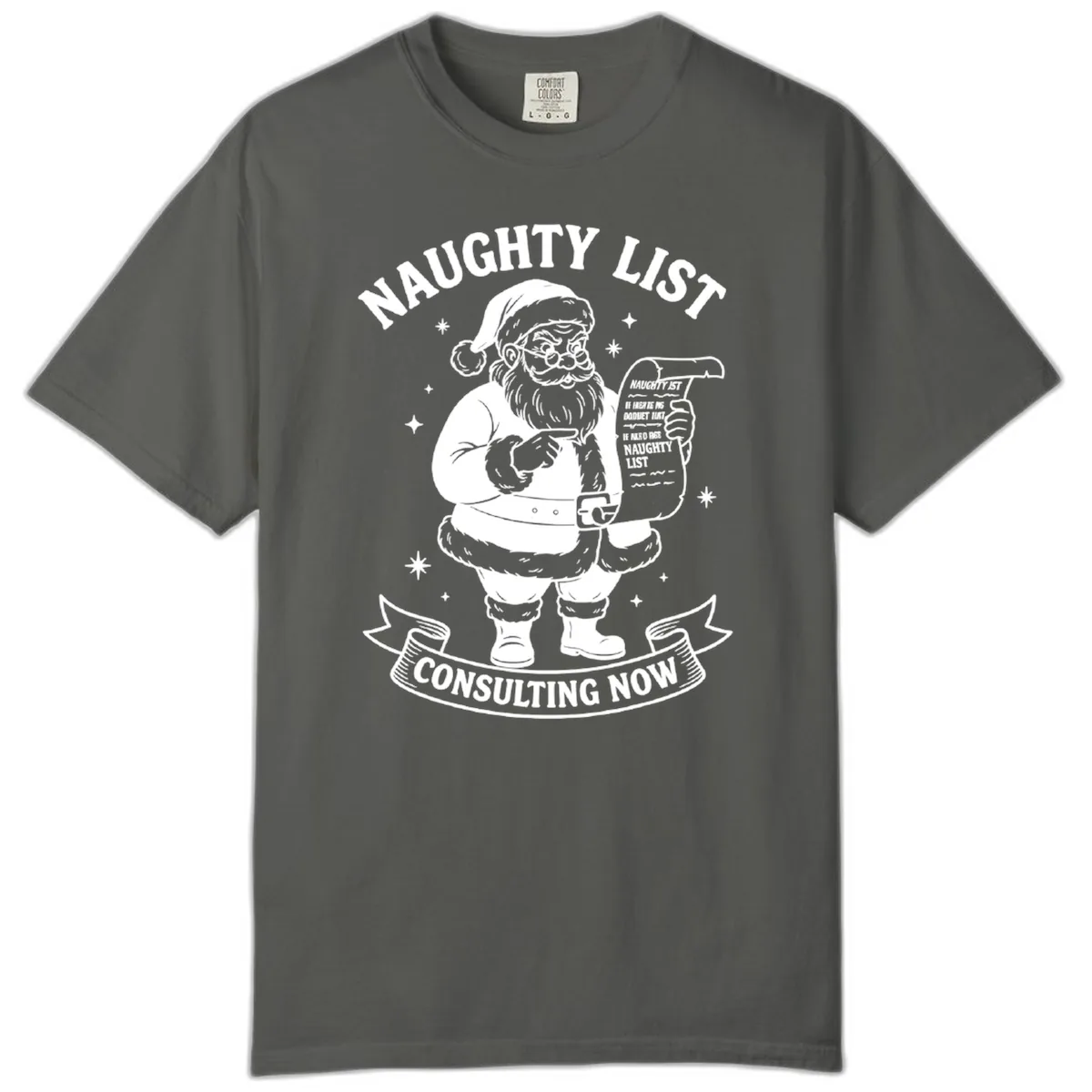 Santa's Naughty List Consulting Comfort Color in Pepper