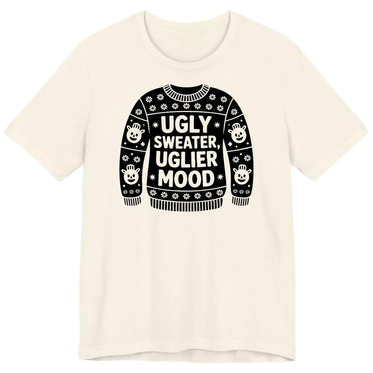 Ugly Sweater Mood T-Shirt Premium T-Shirt in Natural