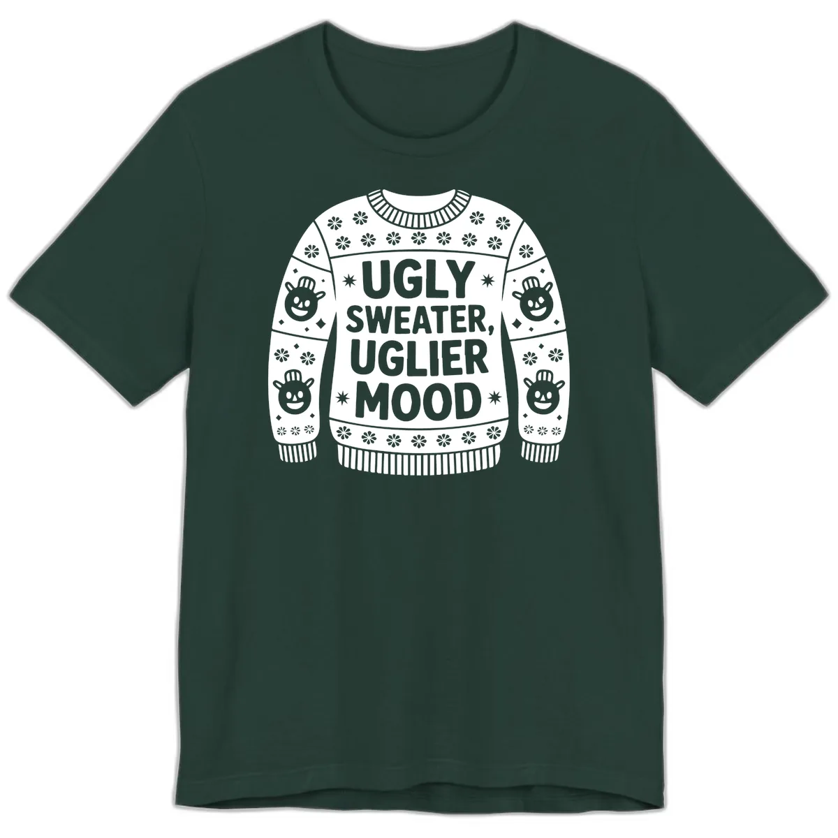 Ugly Sweater Mood T-Shirt Premium T-Shirt in Forest