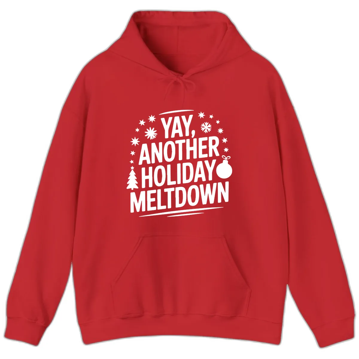 Another Holiday Meltdown Hoodie in Red