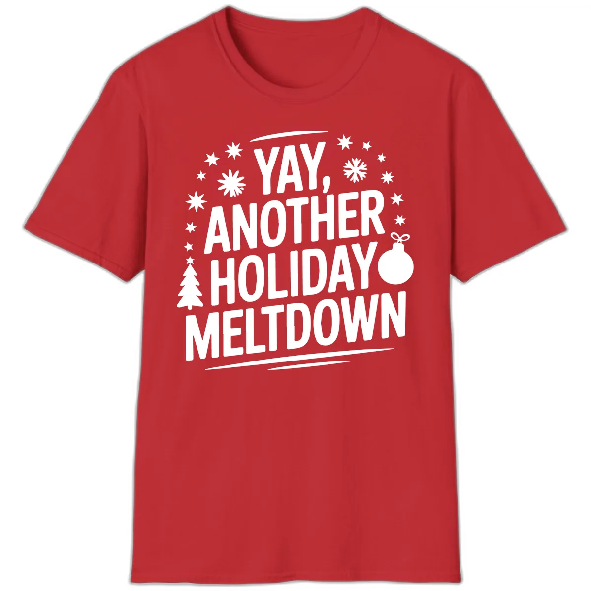 Another Holiday Meltdown T-Shirt in Red