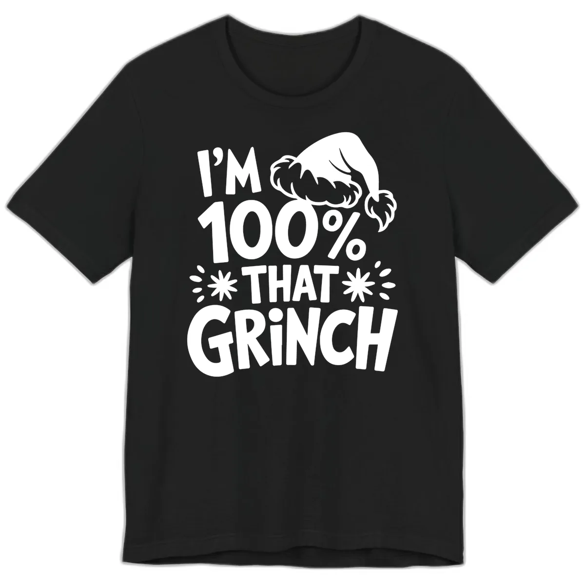I'm 100% That Grinch Premium T-Shirt in Black