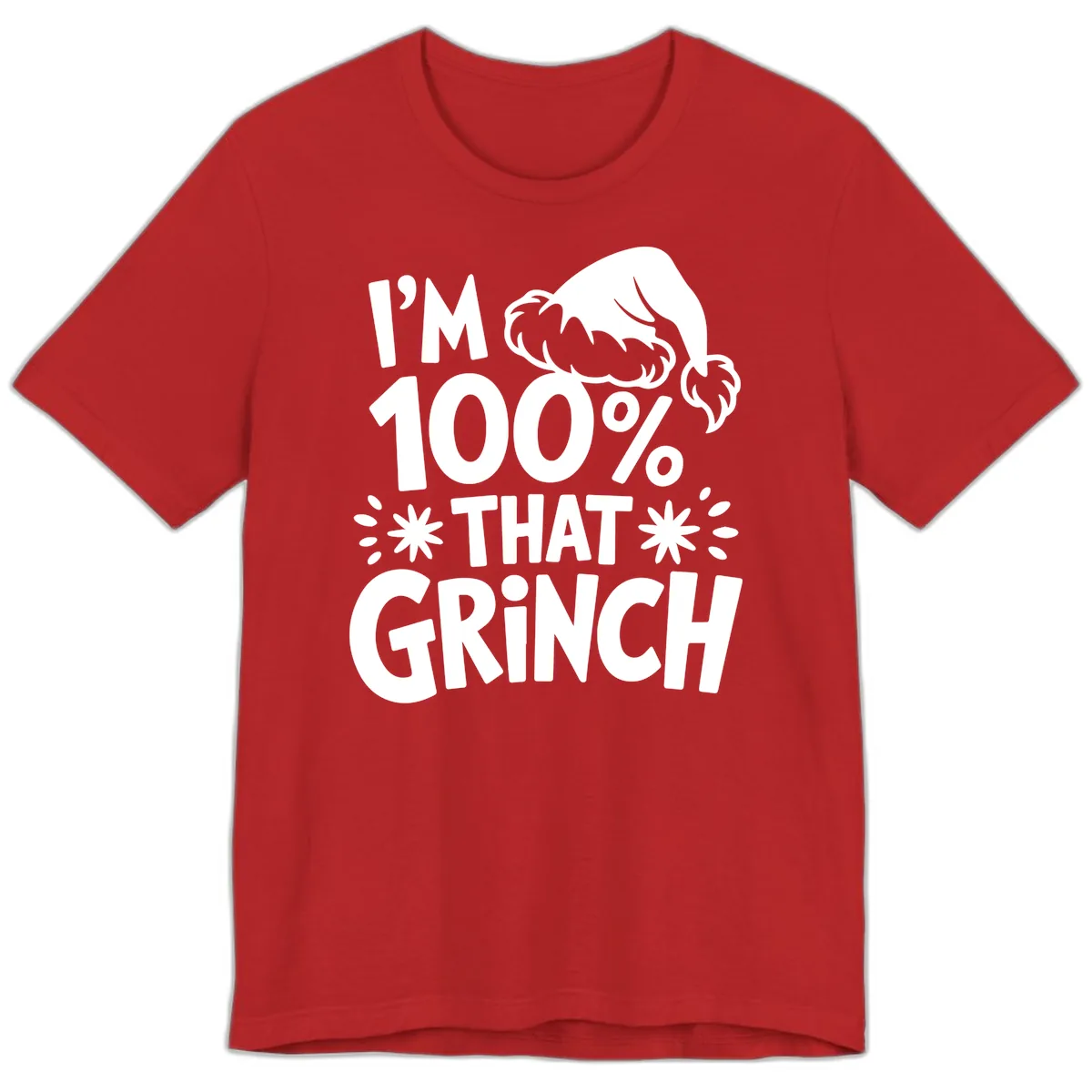 I'm 100% That Grinch Premium T-Shirt in Red