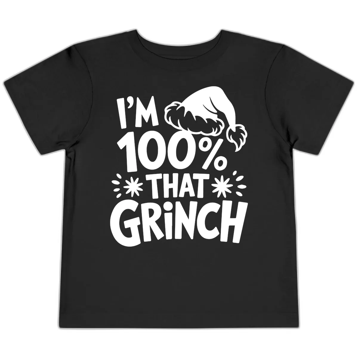 I'm 100% That Grinch Toddler T-Shirt in Black