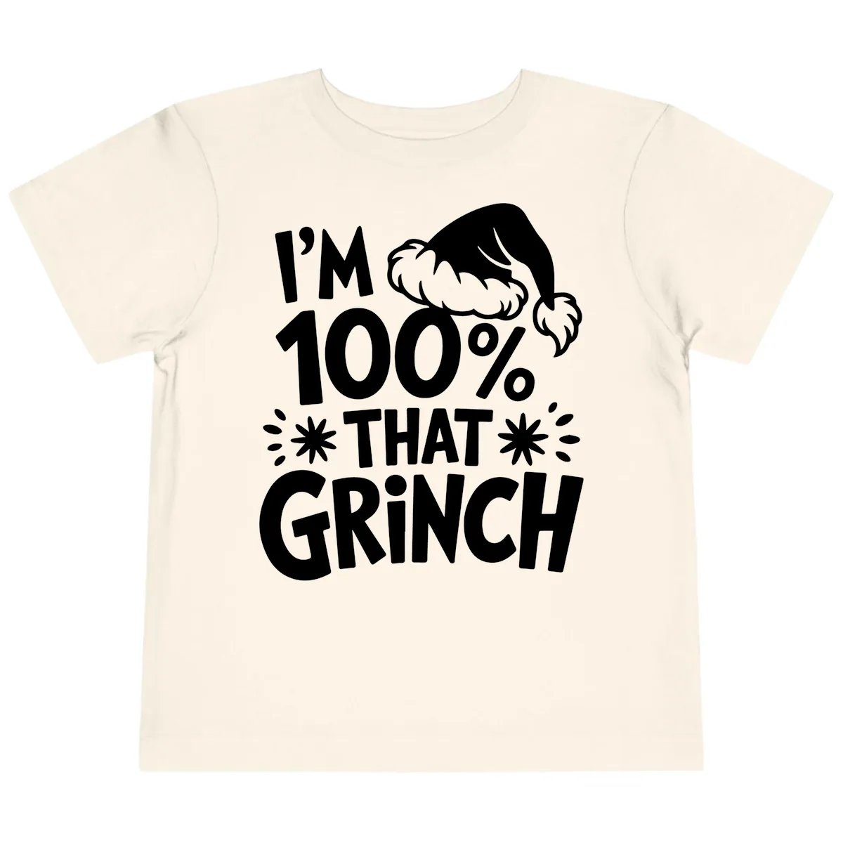 I'm 100% That Grinch Toddler T-Shirt in Natural