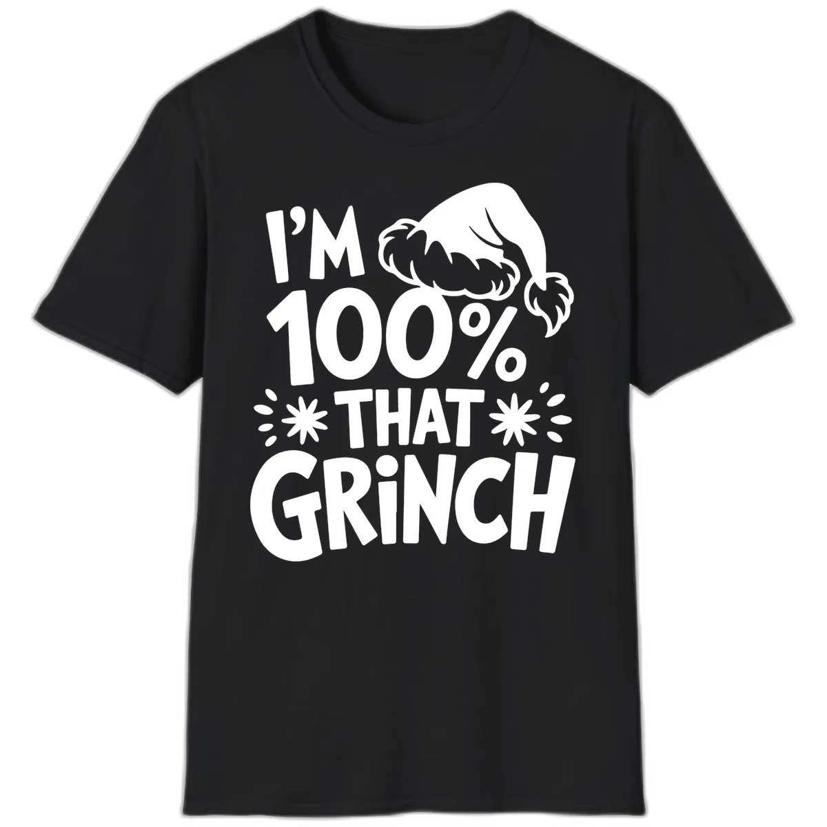 I'm 100% That Grinch T-Shirt in Black