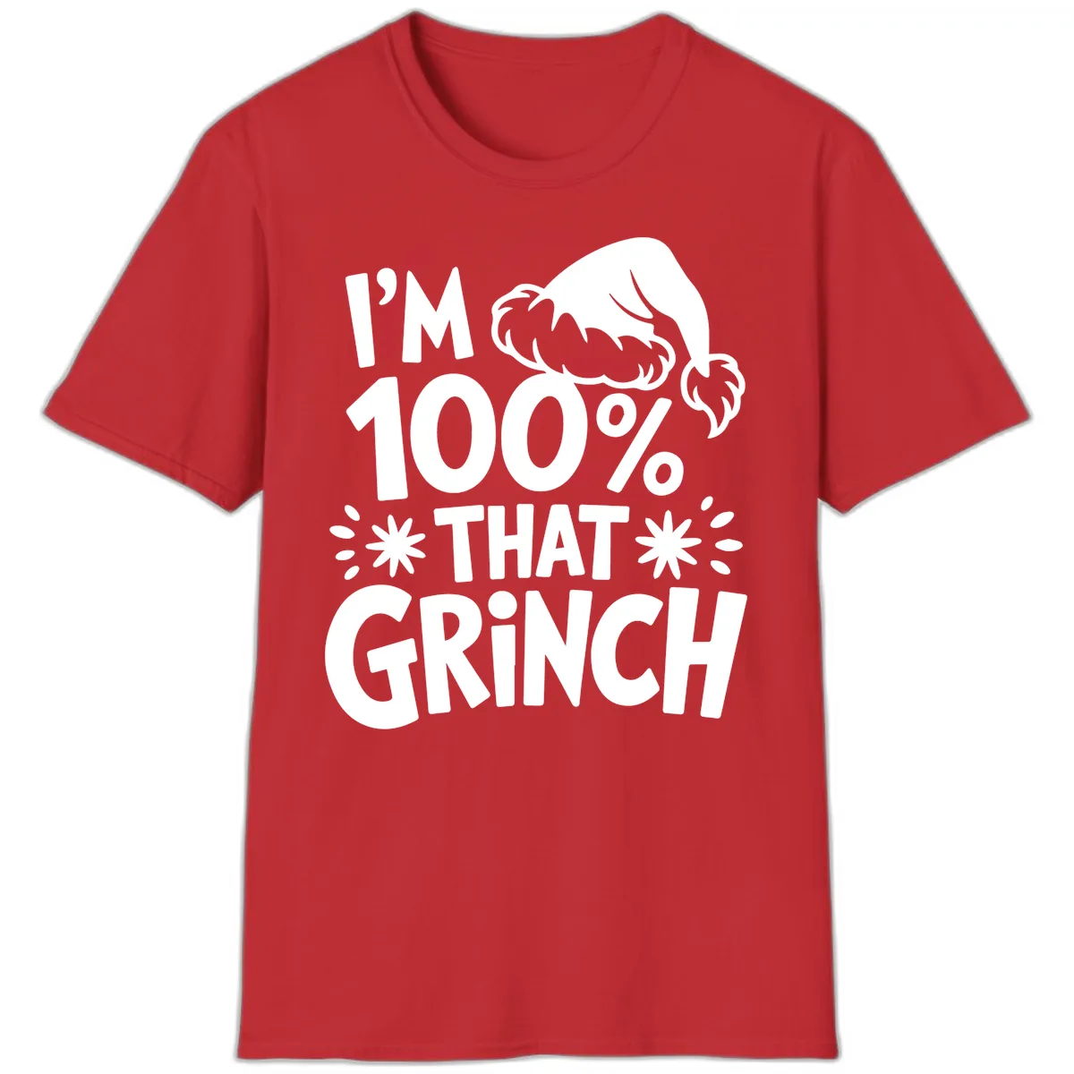 I'm 100% That Grinch T-Shirt in Red