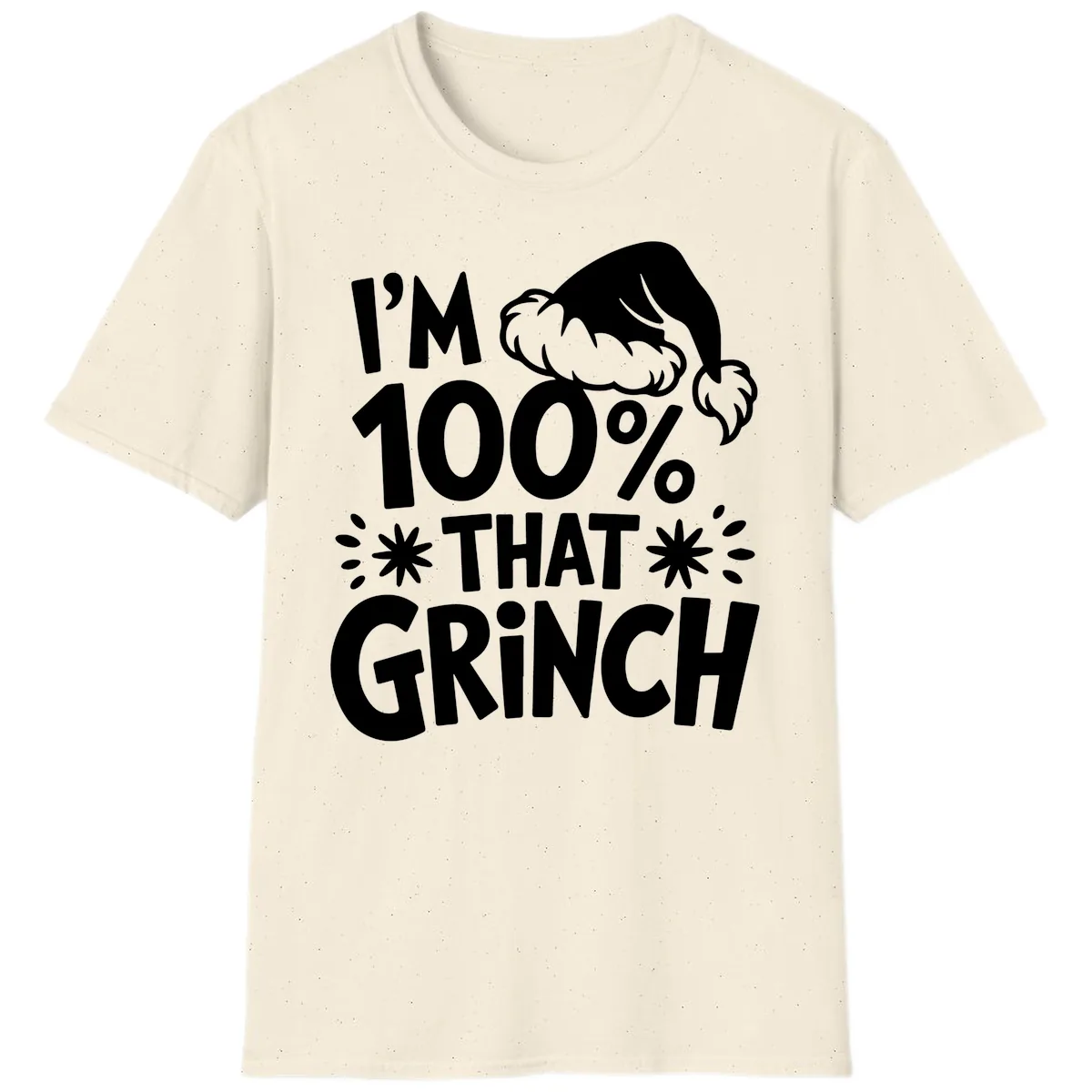I'm 100% That Grinch T-Shirt in Natural