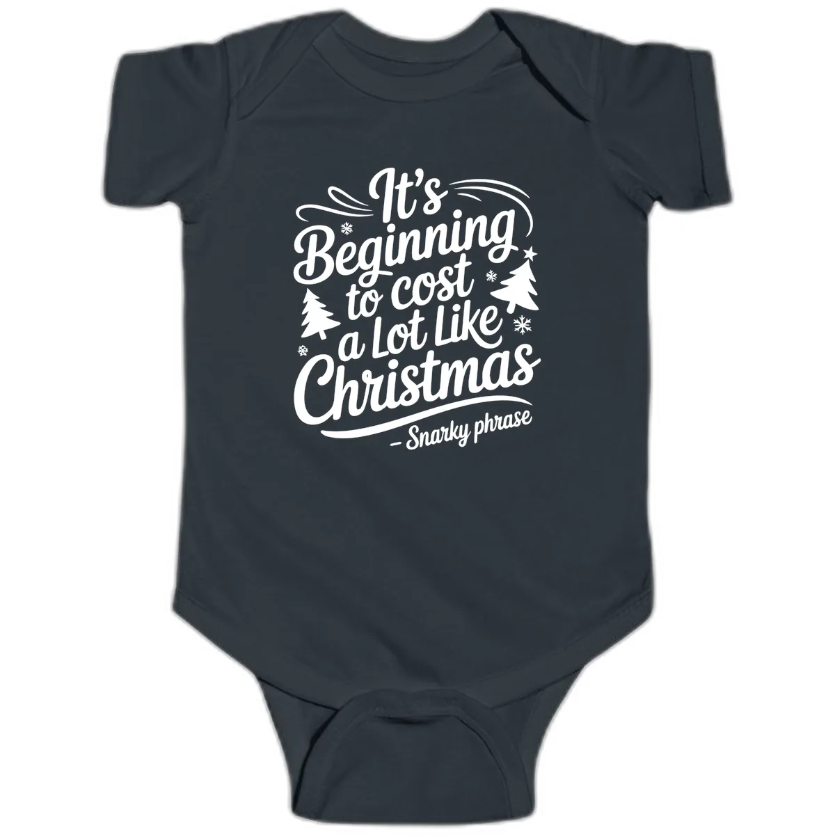 It's Beginning To Cost A Lot Like Christmas Baby Onesie in Black