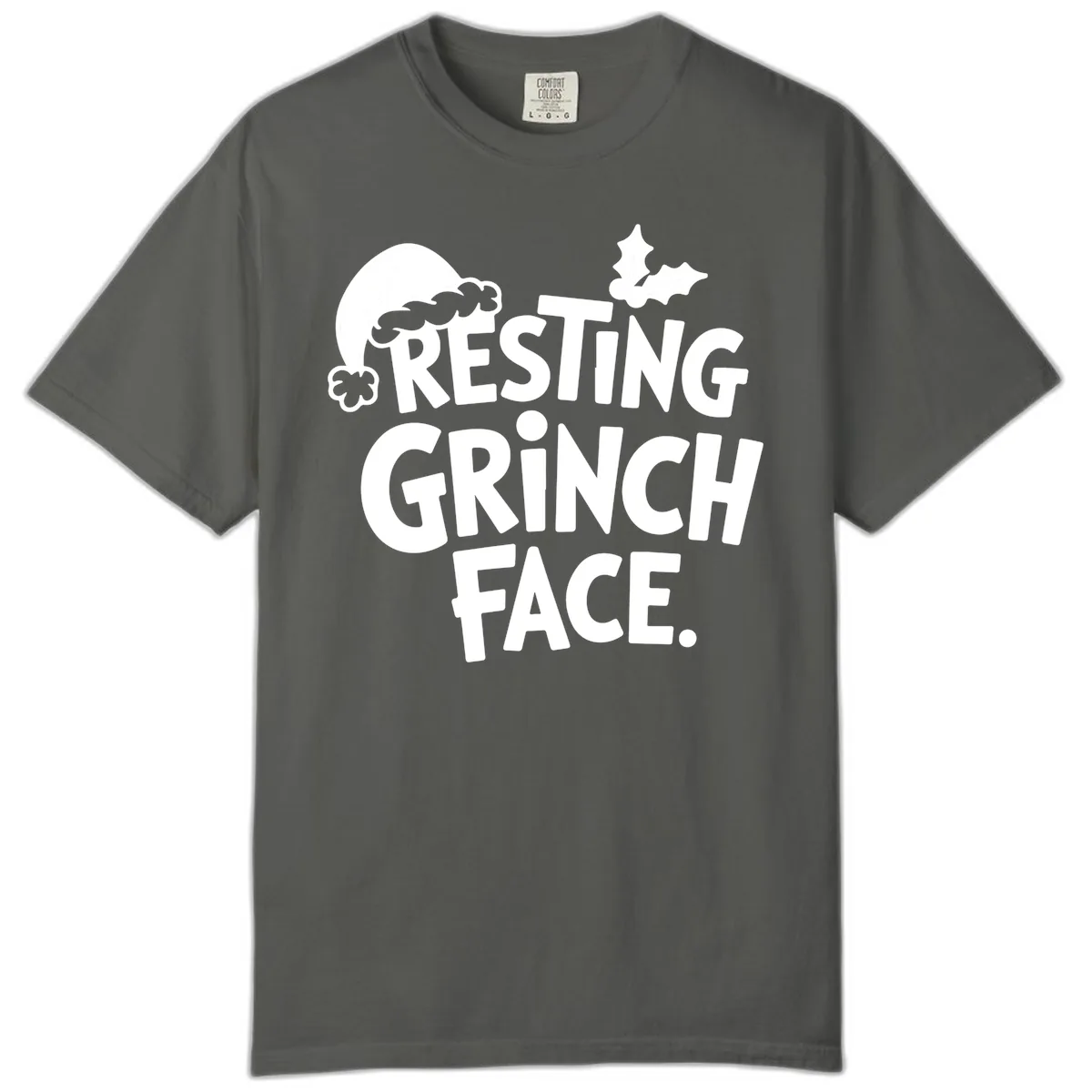 Resting Grinch Face Comfort Color in Pepper