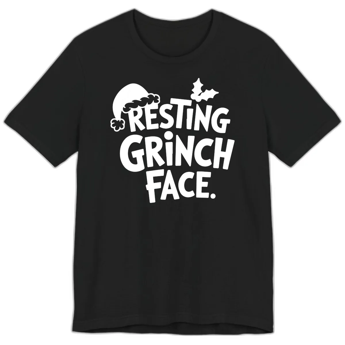 Resting Grinch Face Premium T-Shirt in Black