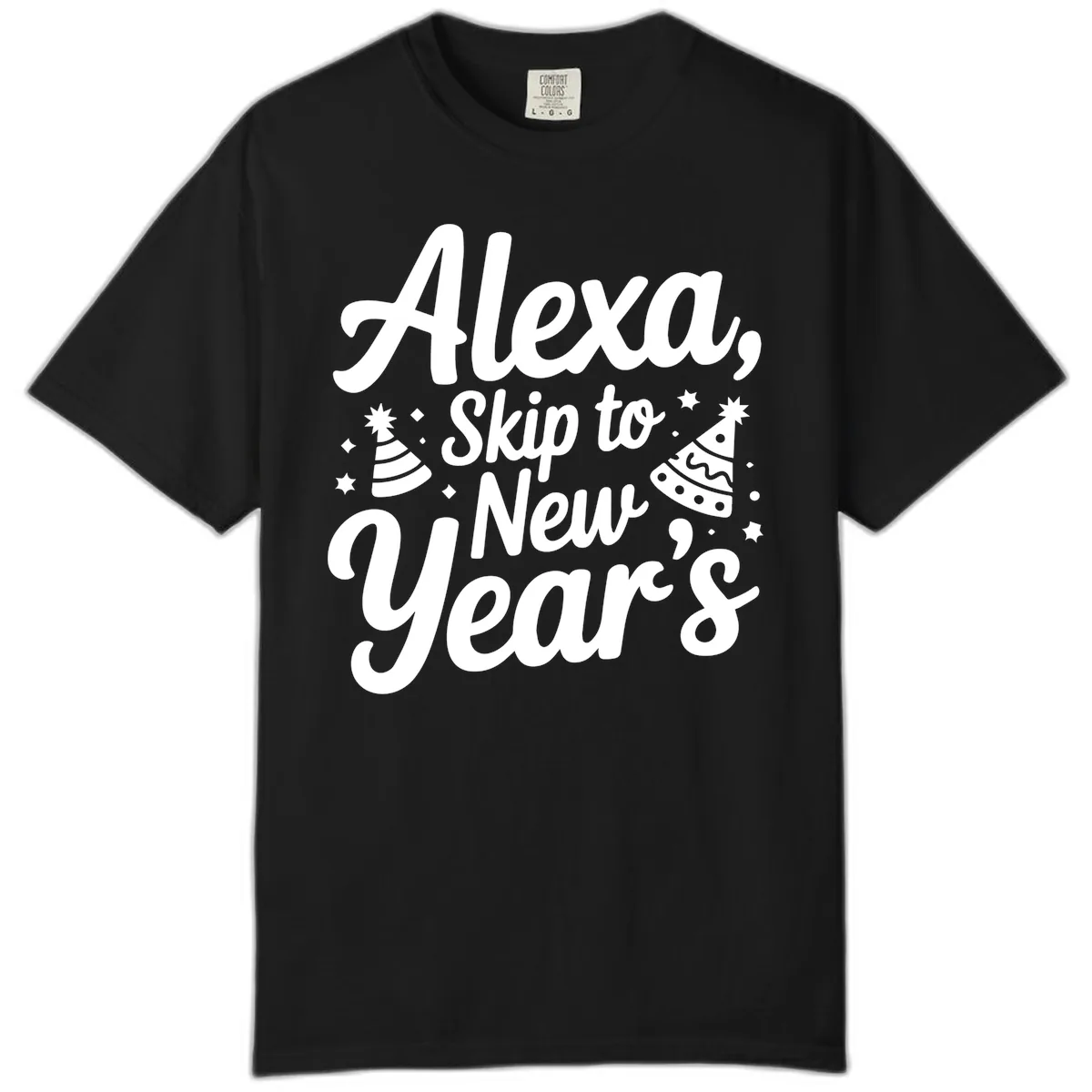 Alexa Skip To New Year's Comfort Color in Black