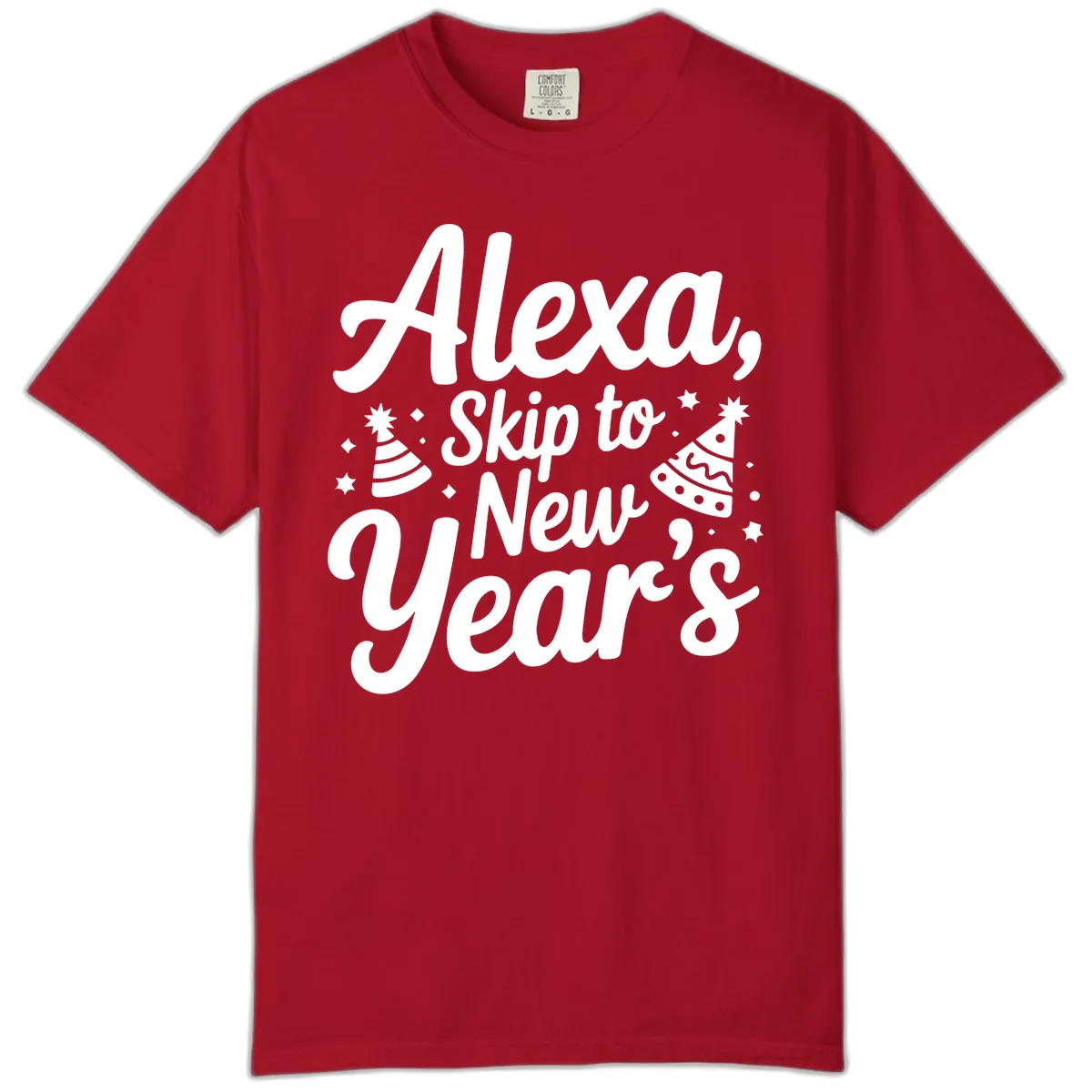 Alexa Skip To New Year's Comfort Color in Red