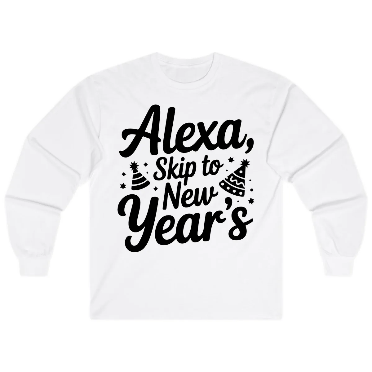 Alexa Skip To New Year's Long Sleeve in White