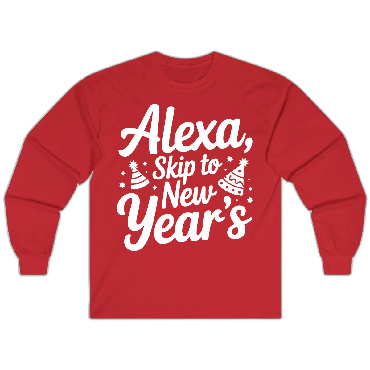 Alexa Skip To New Year's Long Sleeve in Red