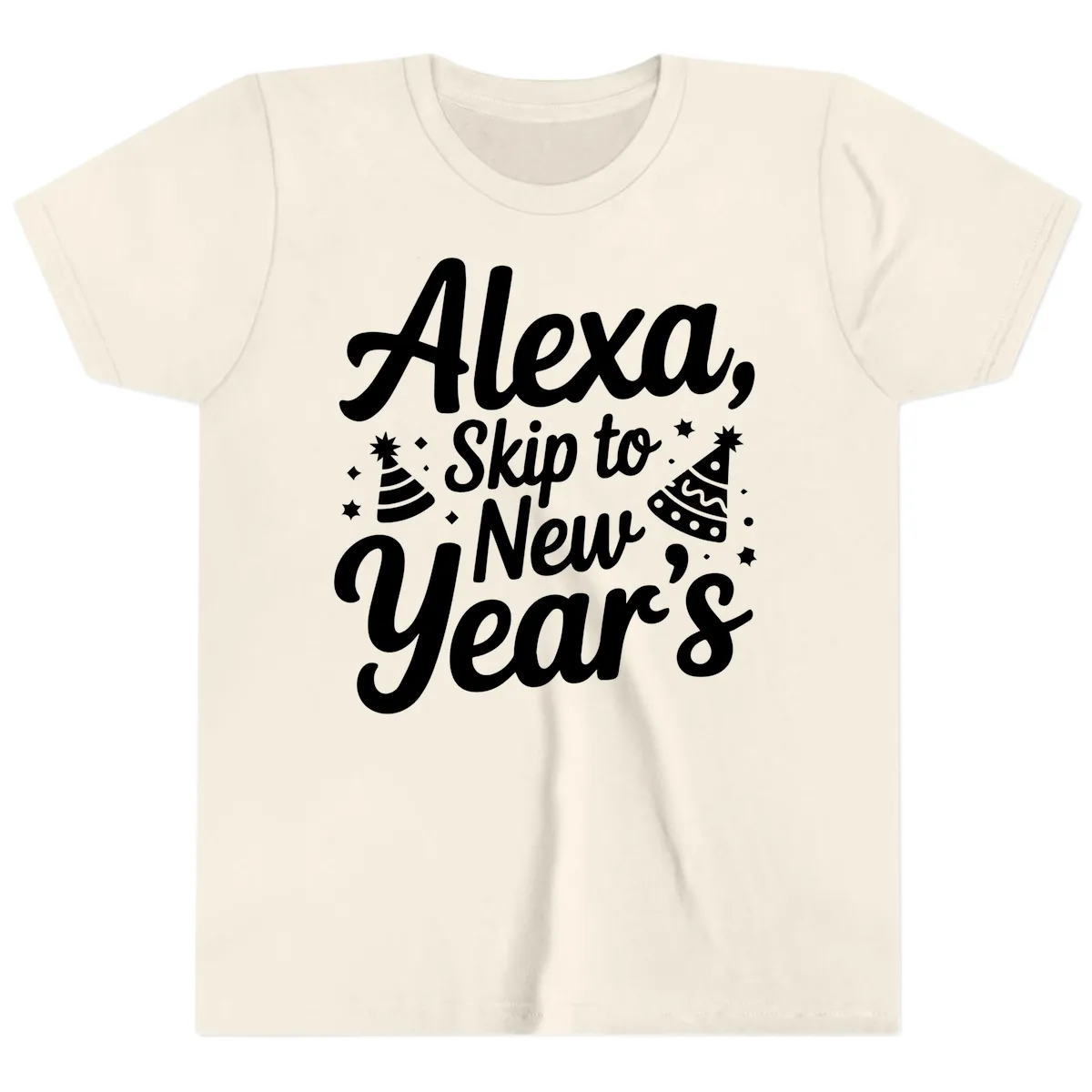 Alexa Skip To New Year's Youth T-Shirt in Natural