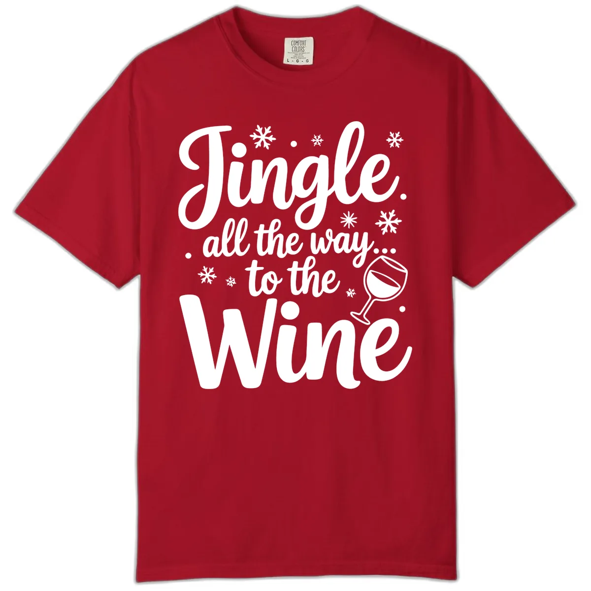 Jingle All The Way To The Wine Comfort Color in Red