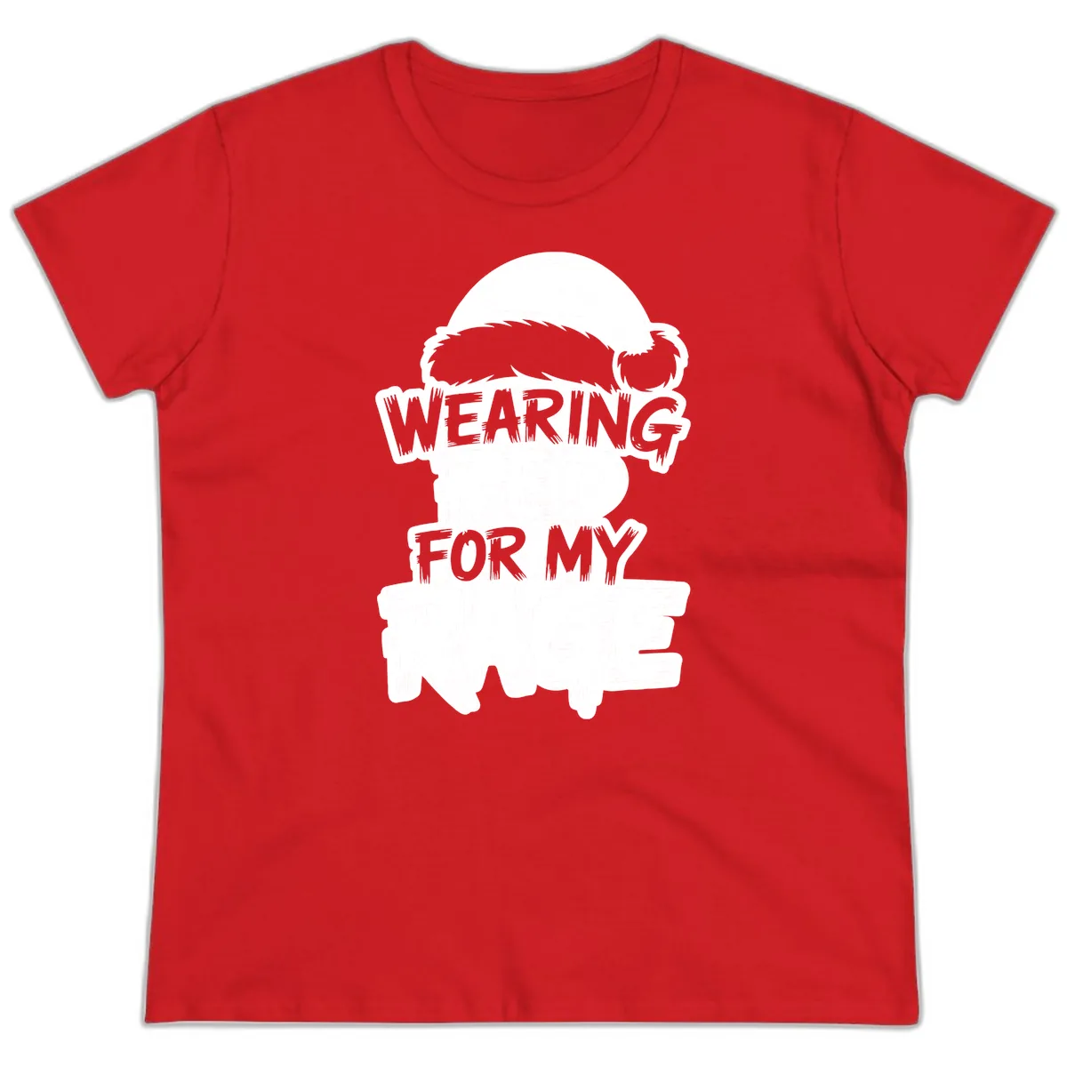 Wearing Red For My Rage Ladies Tee in Red