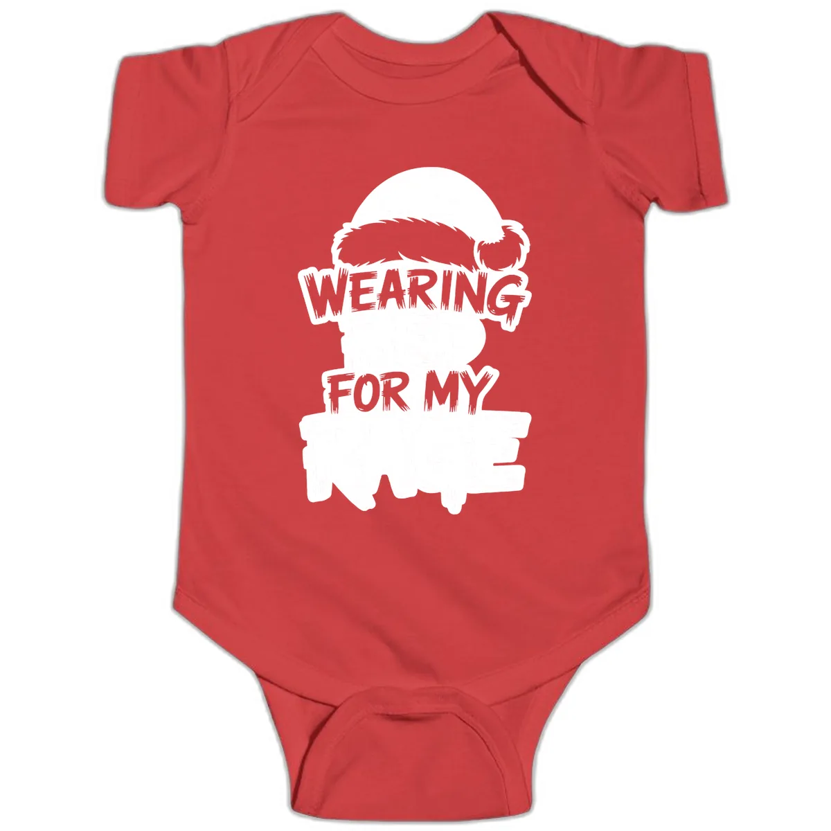 Wearing Red For My Rage Baby Onesie in Red