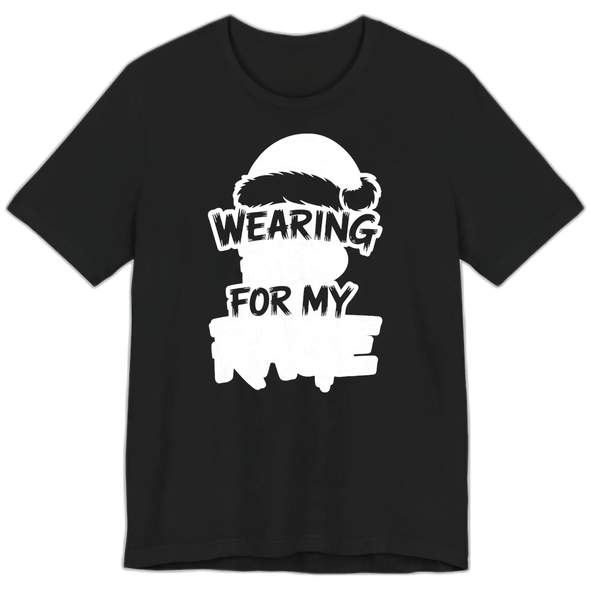 Wearing Red For My Rage Premium T-Shirt in Black