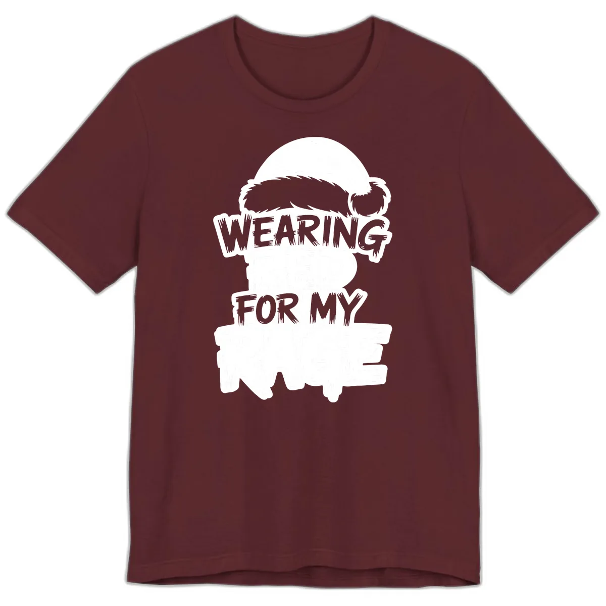 Wearing Red For My Rage Premium T-Shirt in Maroon