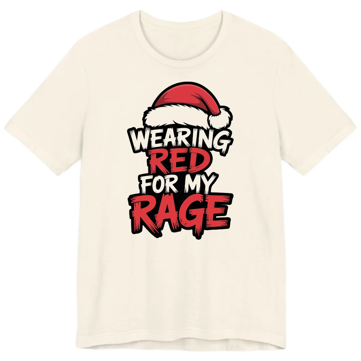 Wearing Red For My Rage Premium T-Shirt in Natural