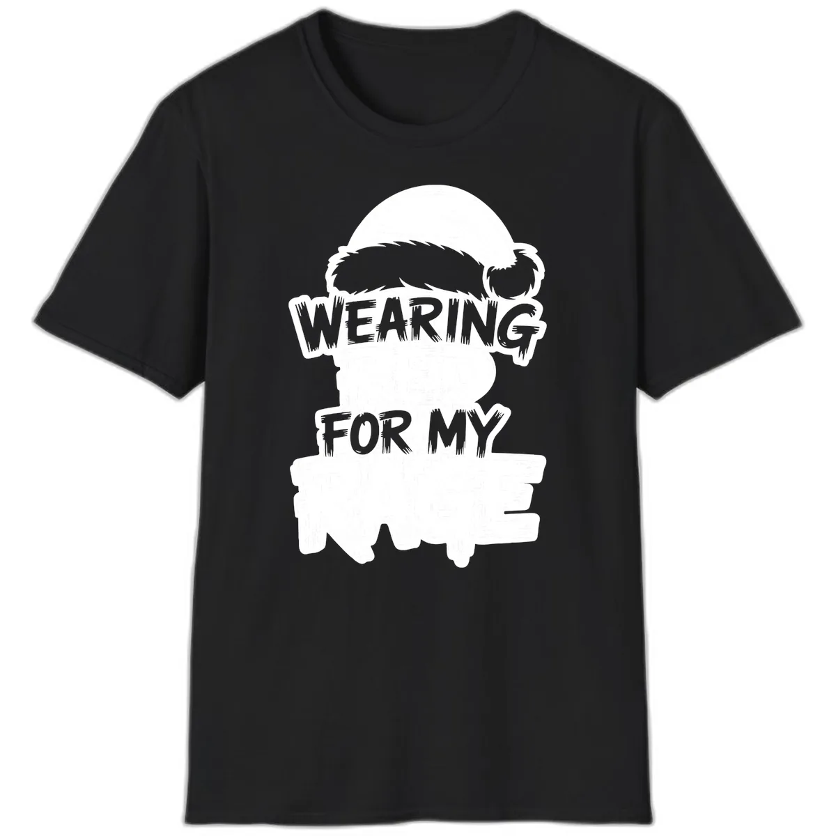 Wearing Red For My Rage T-Shirt in Black