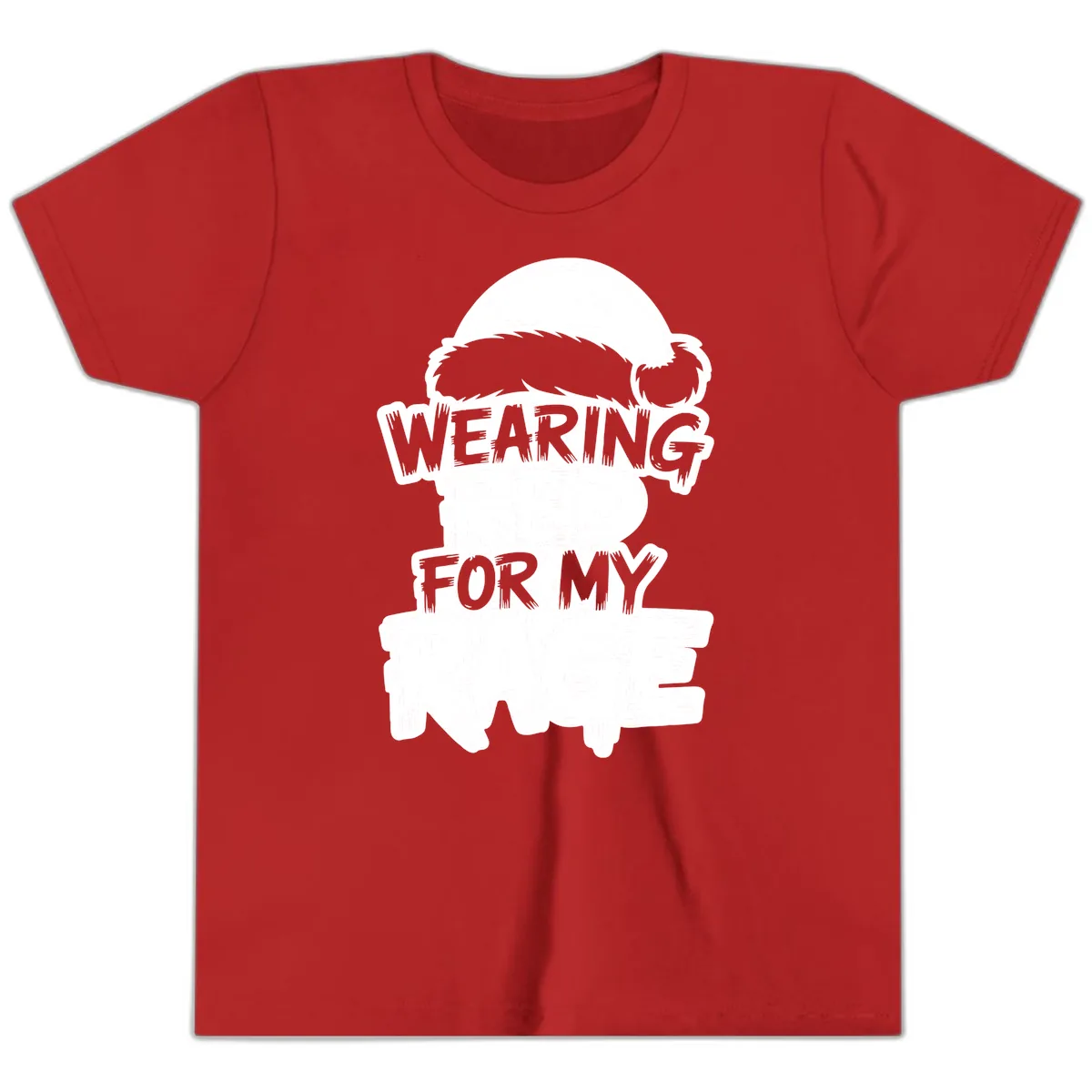 Wearing Red For My Rage Youth T-Shirt in Red