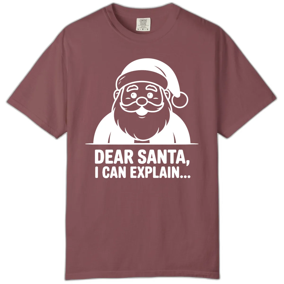 Dear Santa I Can Explain Comfort Color in Brick