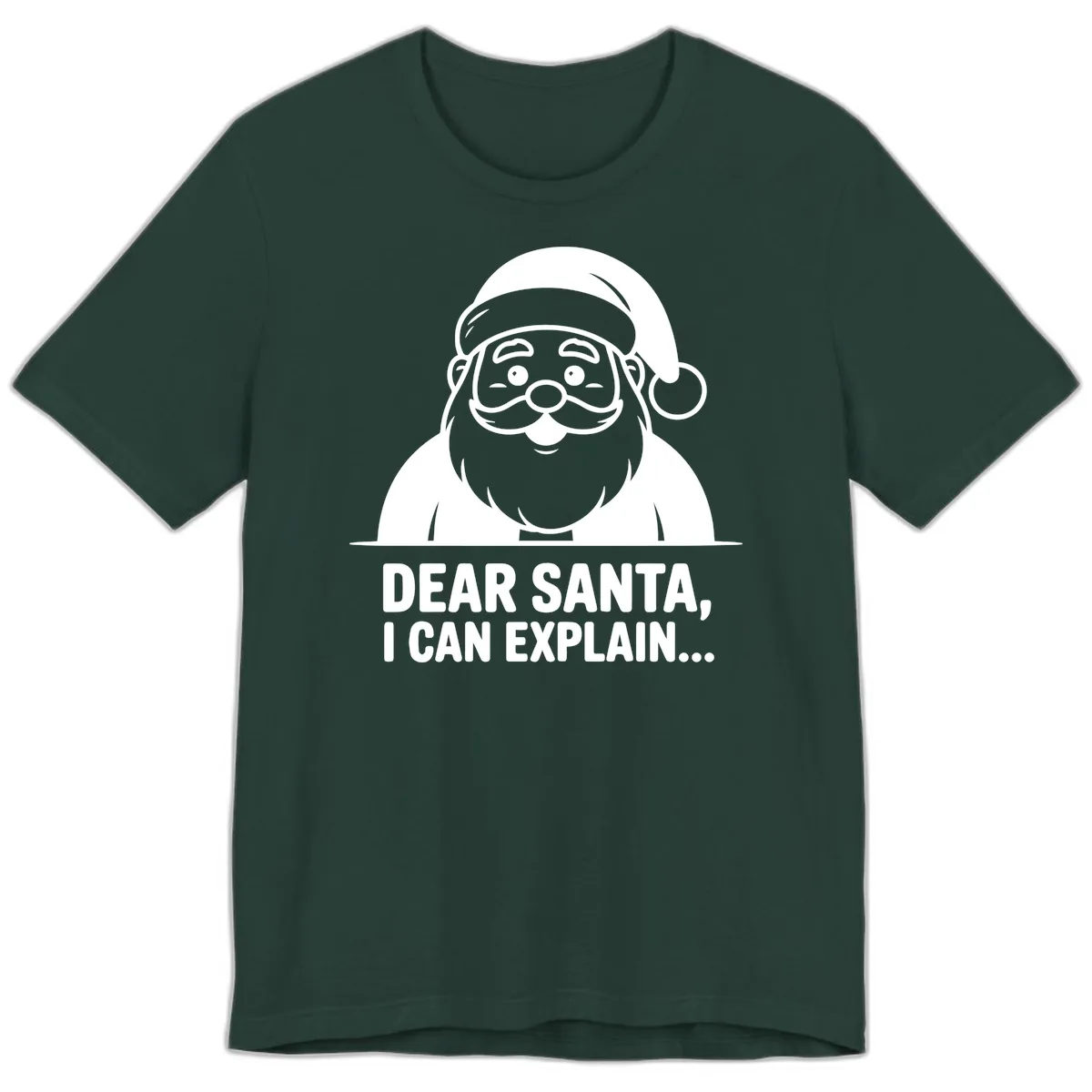 Dear Santa I Can Explain Premium T-Shirt in Forest