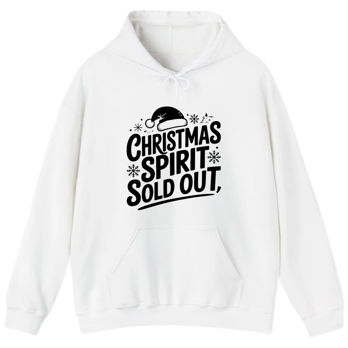 Christmas Spirit Sold Out Hoodie in White