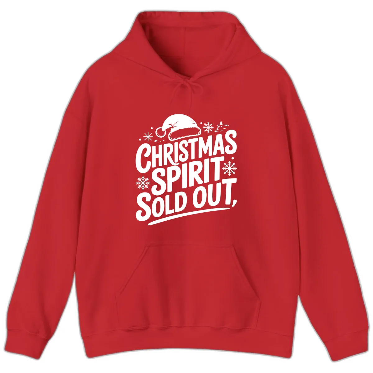 Christmas Spirit Sold Out Hoodie in Red