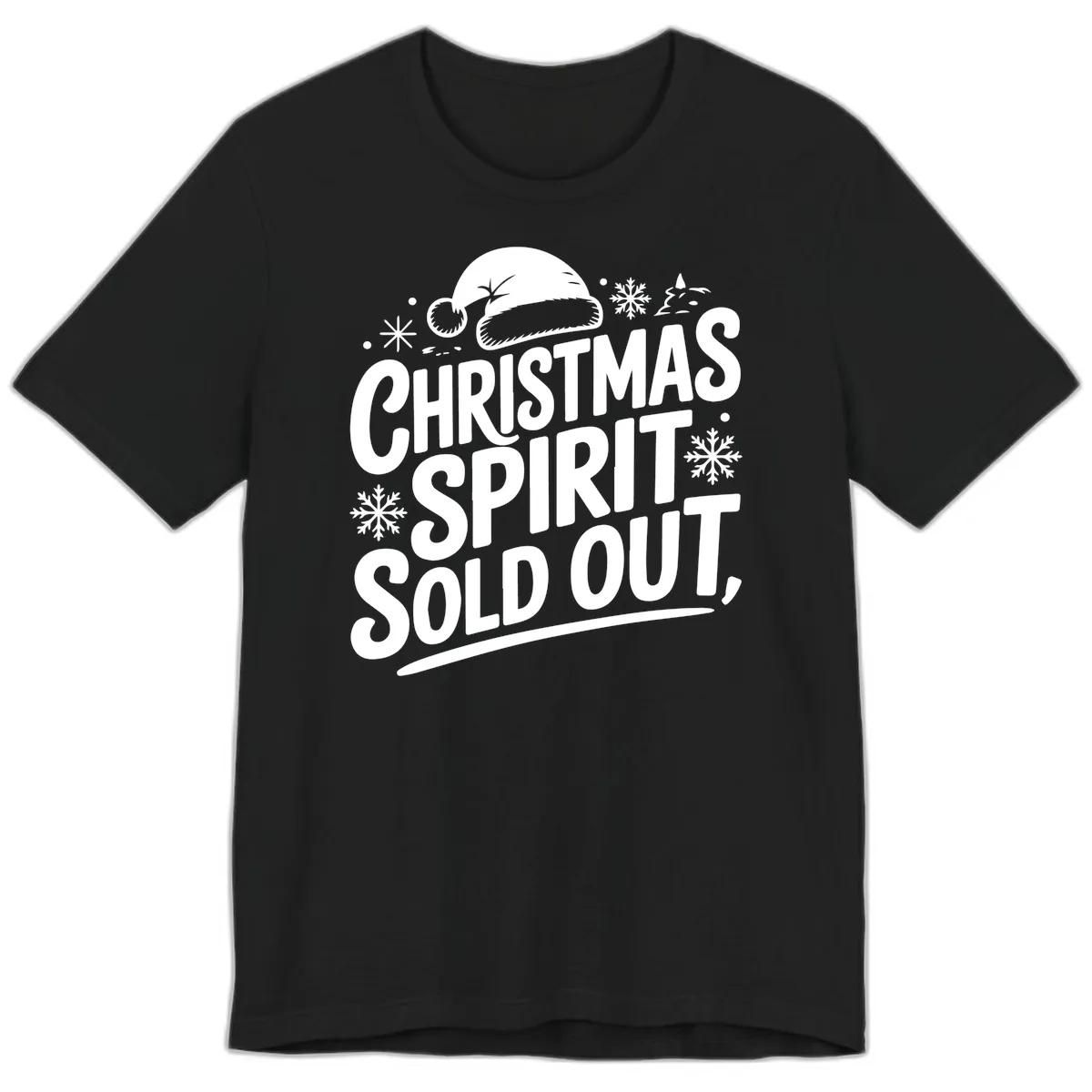 Christmas Spirit Sold Out Premium T-Shirt in Black