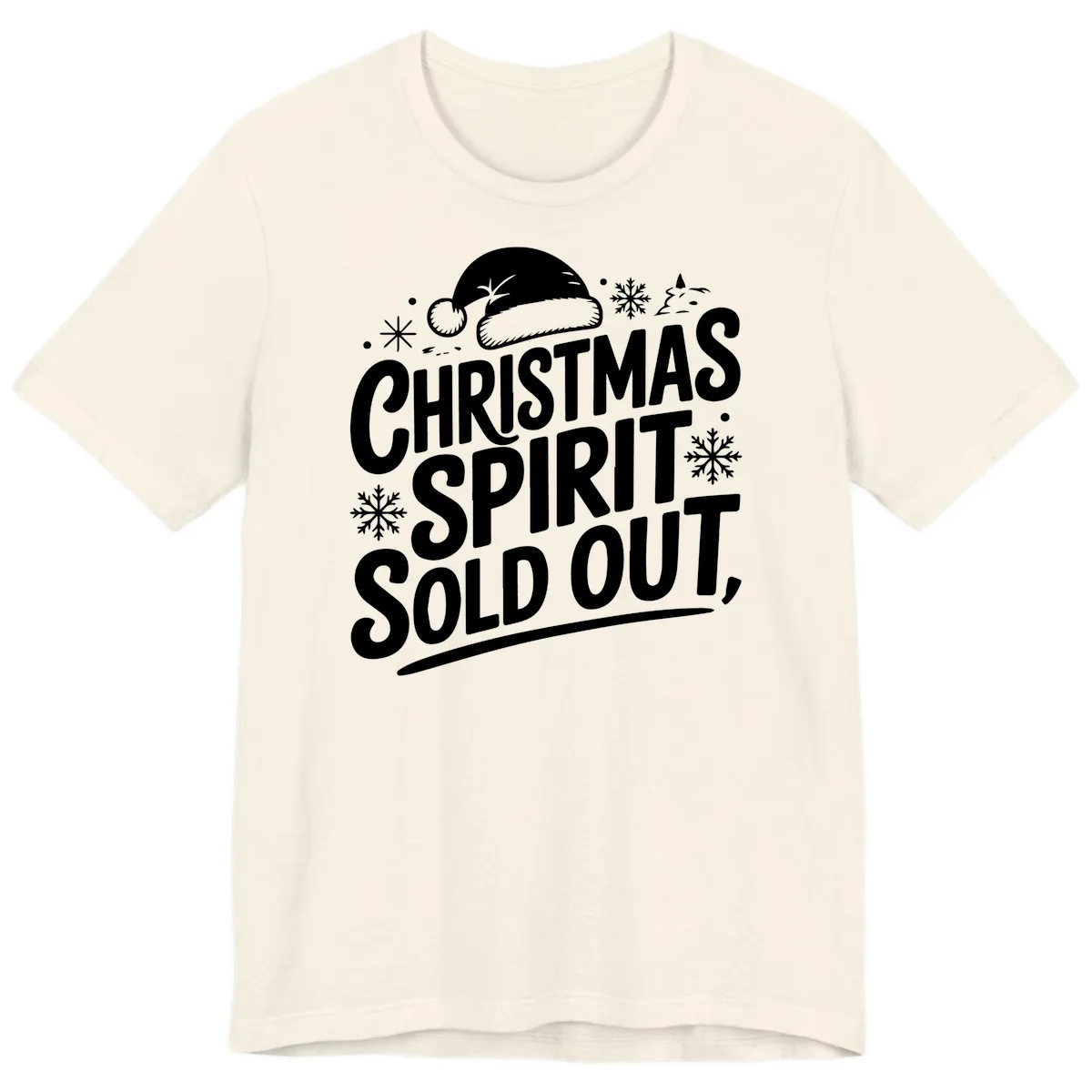 Christmas Spirit Sold Out Premium T-Shirt in Natural