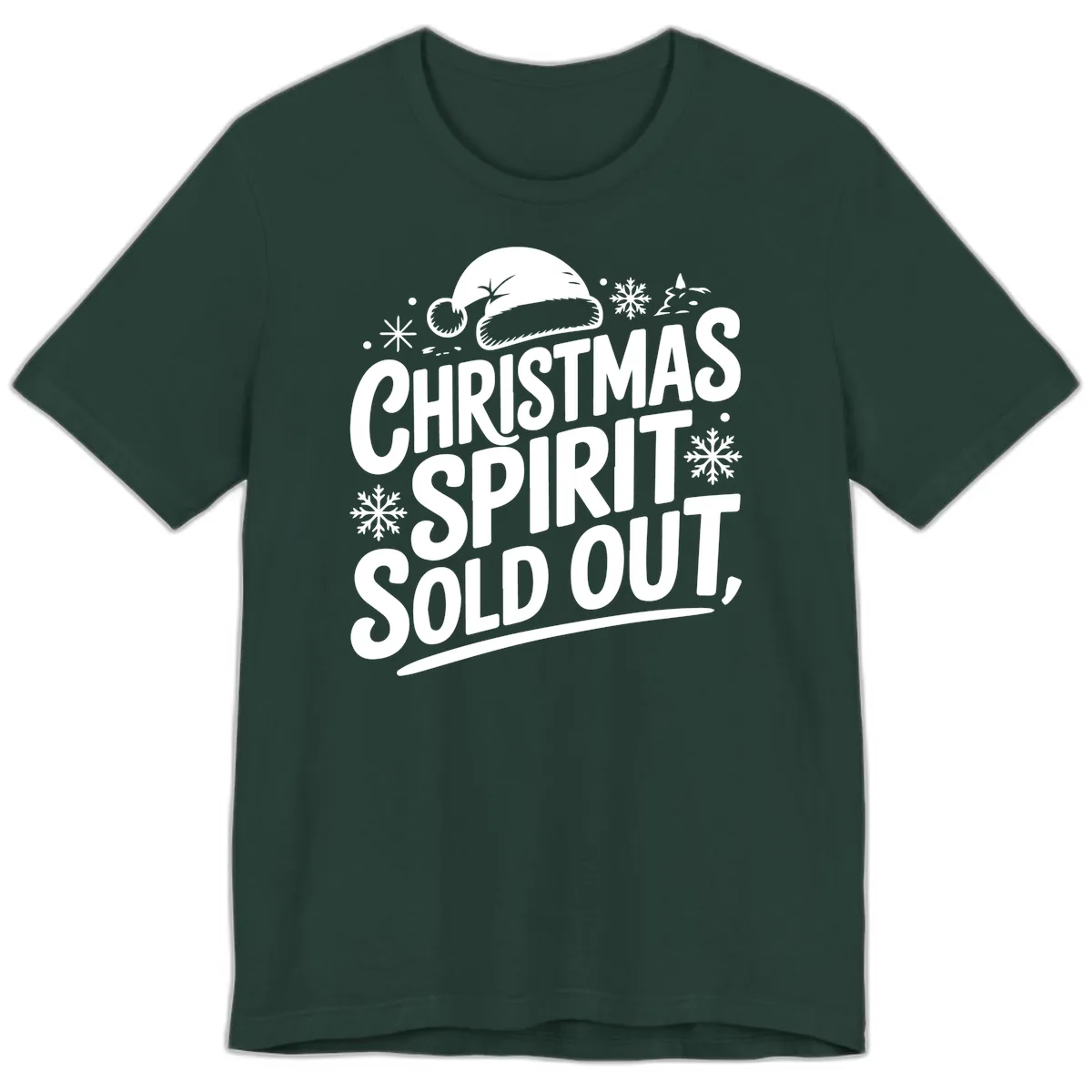 Christmas Spirit Sold Out Premium T-Shirt in Forest