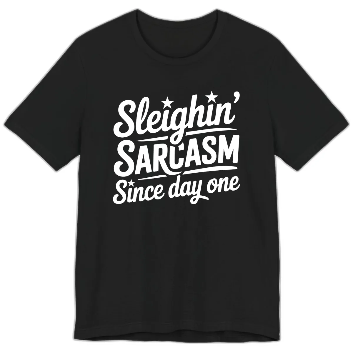 Sarcasm Since Day One Design Premium T-Shirt in Black