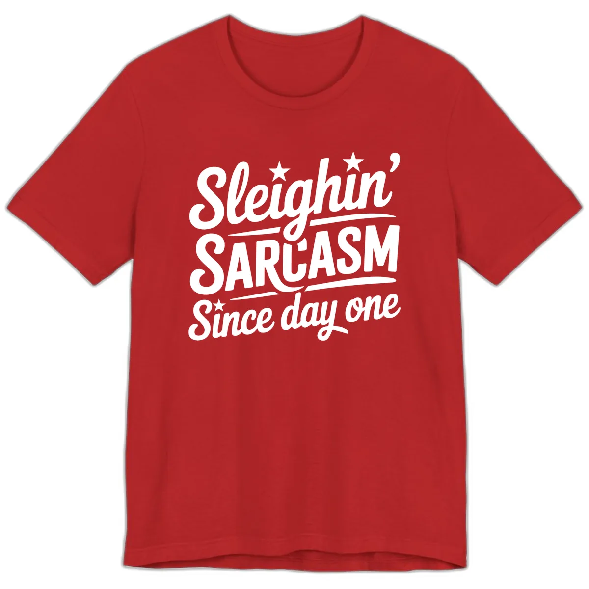 Sarcasm Since Day One Design Premium T-Shirt in Red
