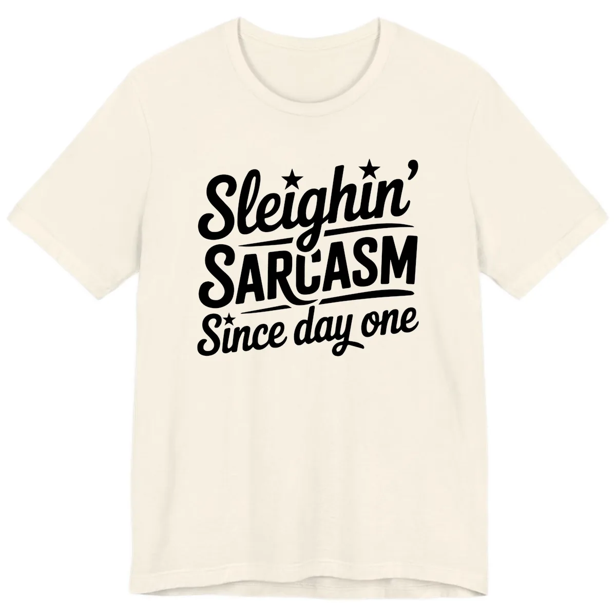 Sarcasm Since Day One Design Premium T-Shirt in Natural