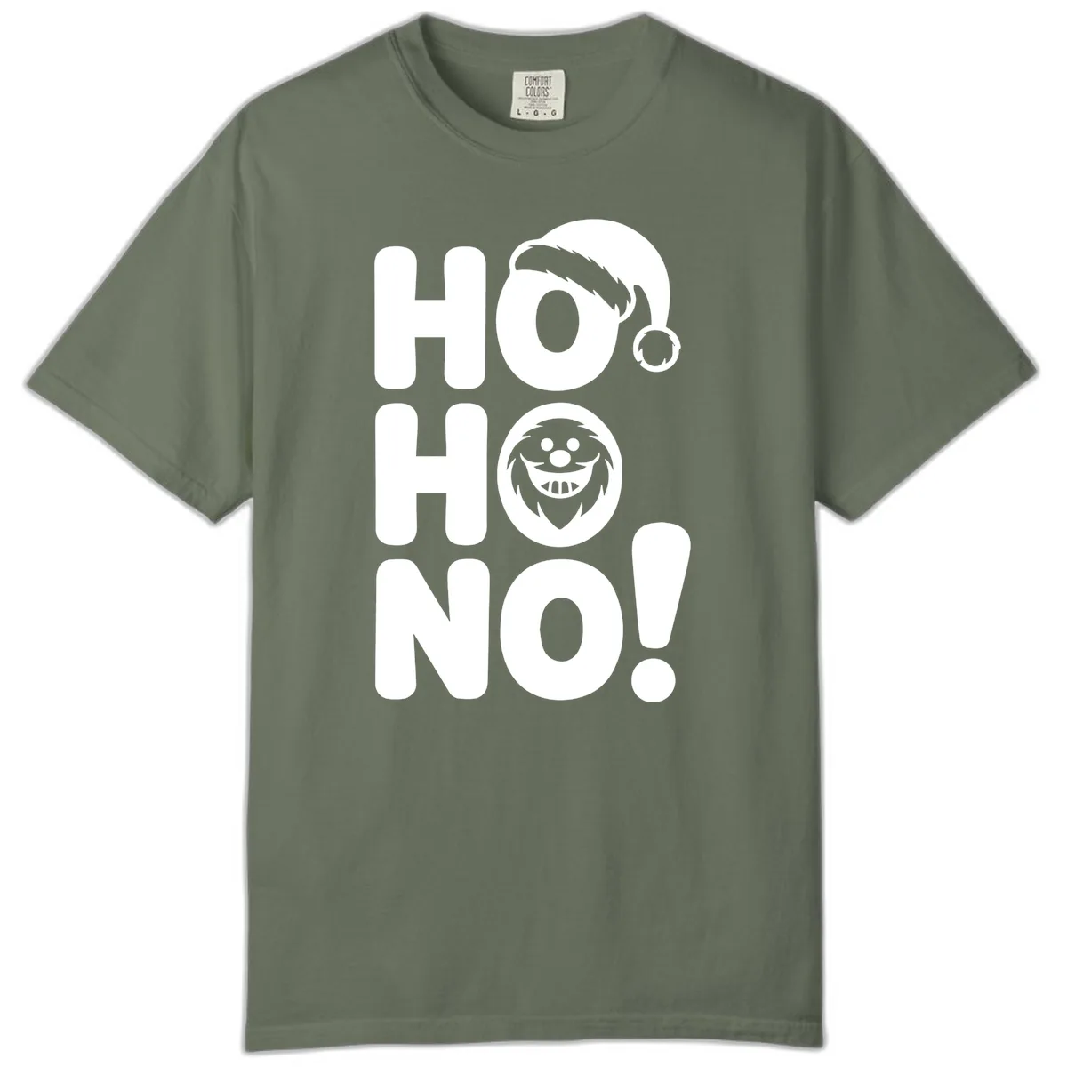 Ho Ho No Graphic Comfort Color in Moss