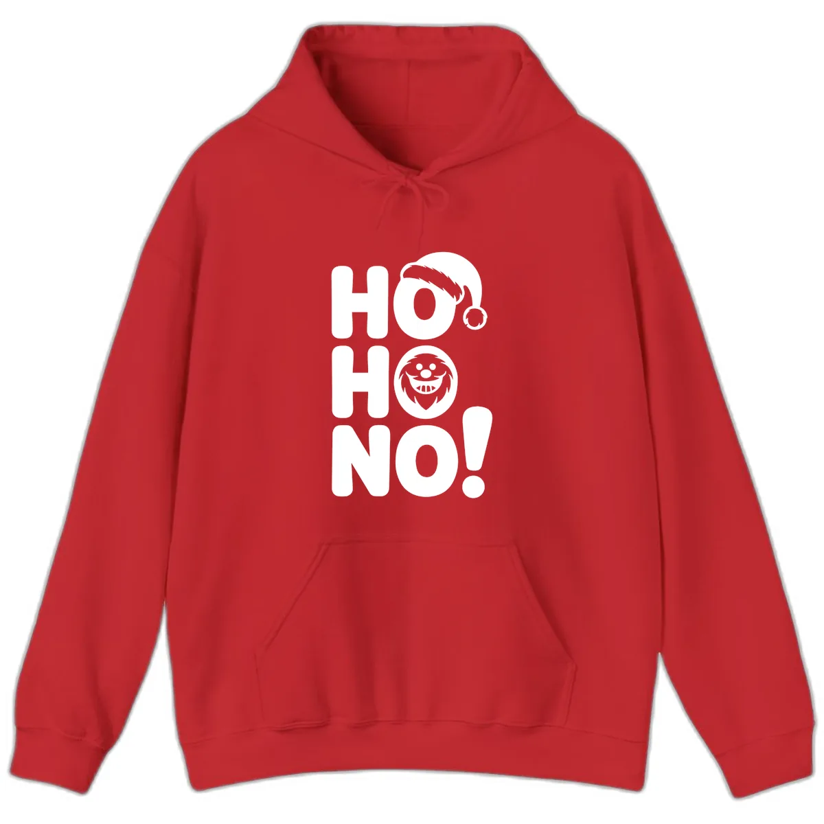 Ho Ho No Graphic Hoodie in Red