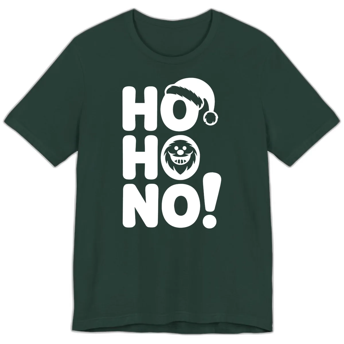 Ho Ho No Graphic Premium T-Shirt in Forest