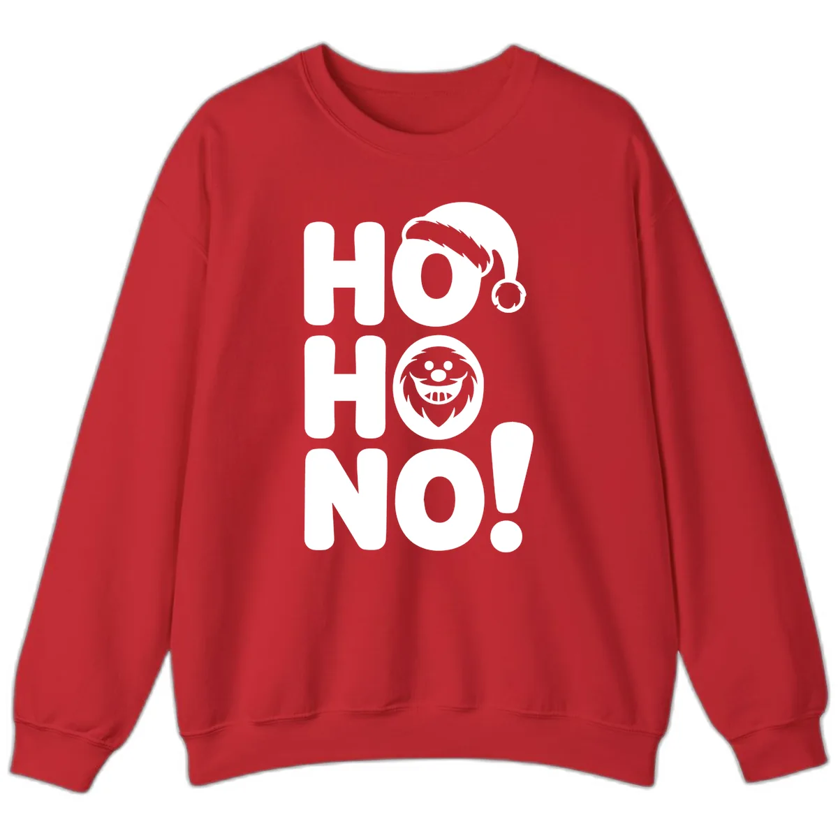 Ho Ho No Graphic Sweatshirt in Red