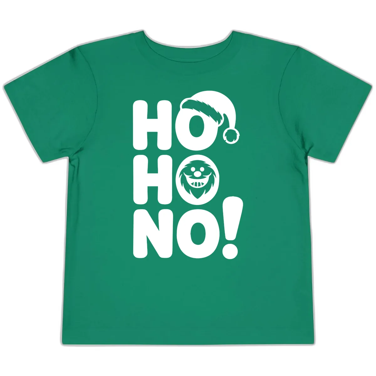 Ho Ho No Graphic Toddler T-Shirt in Kelly
